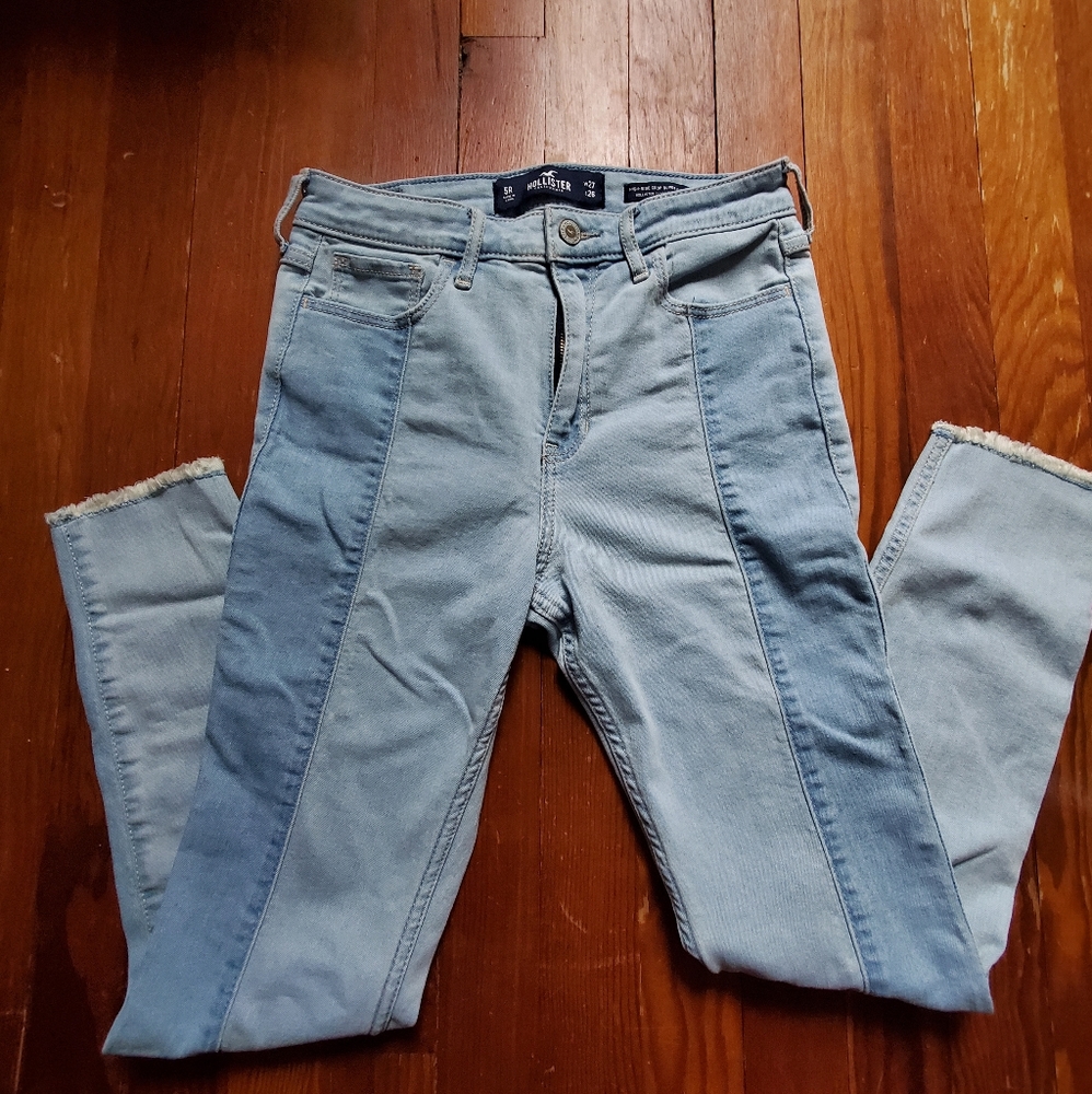 Hollister High Rise Two Toned Jeans